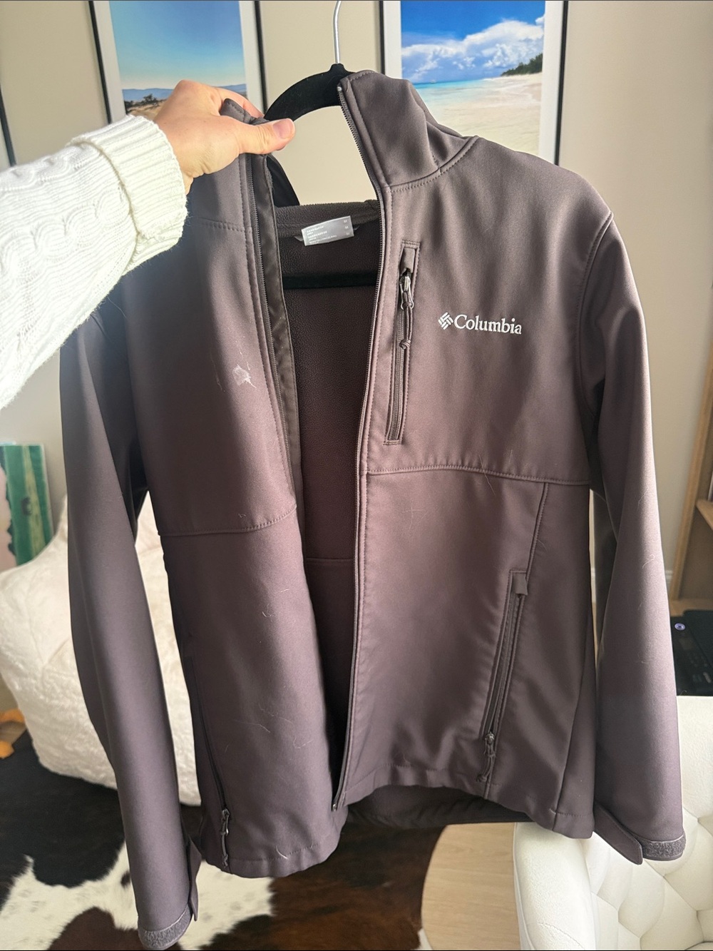 Columbia Women's Charcoal Brown Softshell Jacket